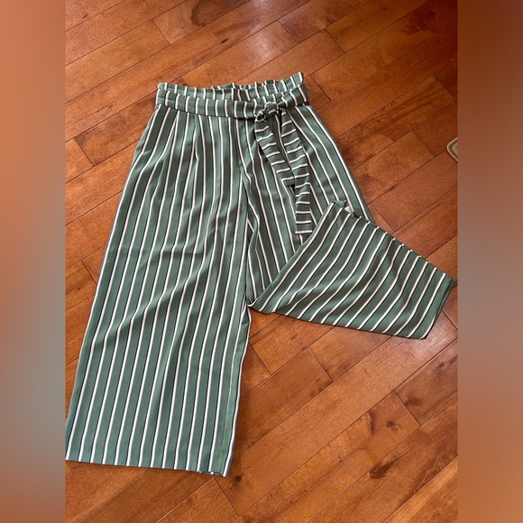 Zara Pants - Stripped Culottes
